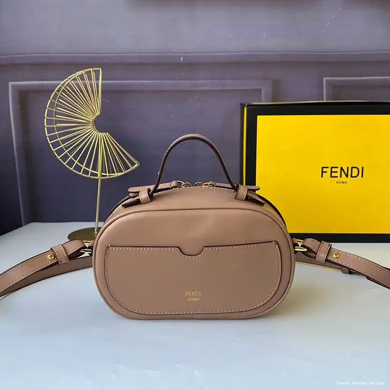 Affordable Grey Calf Mini In O'Lock Camera Case Fendi Leather 0607